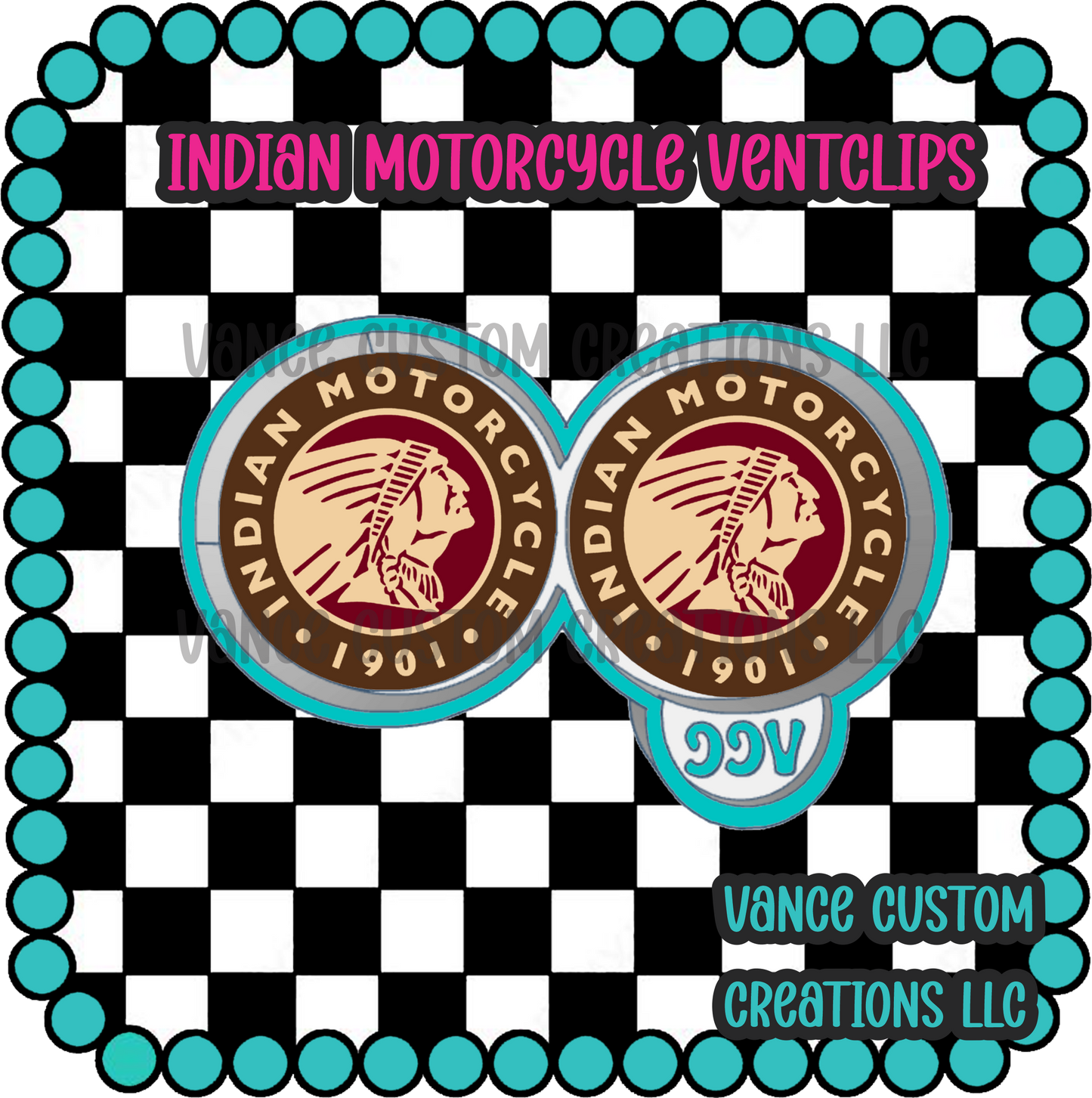 Indian Motorcycle Ventclips Freshie Mold