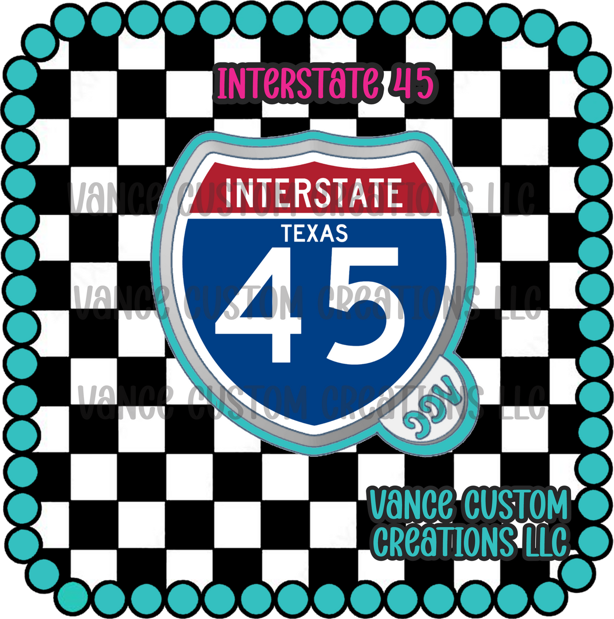 Interstate 45 Freshie Mold