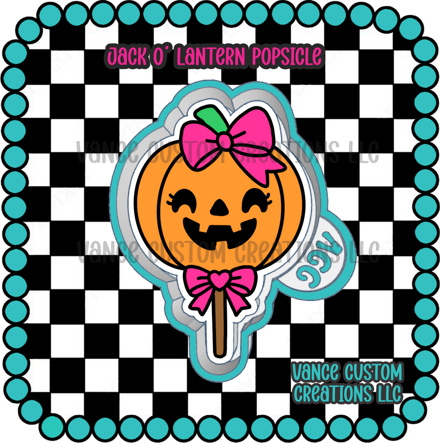Jack O' Lantern Popsicle Freshie Mold