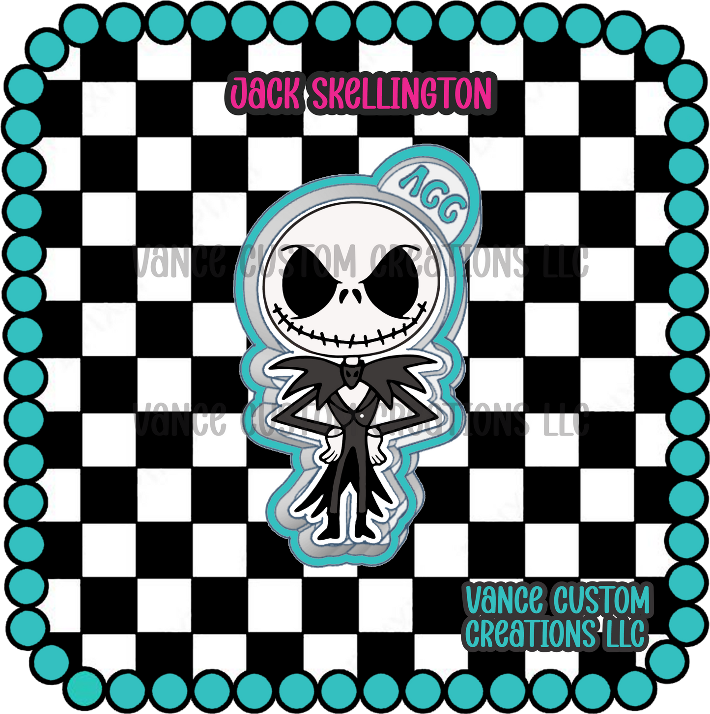 Jack Skellington Freshie Mold