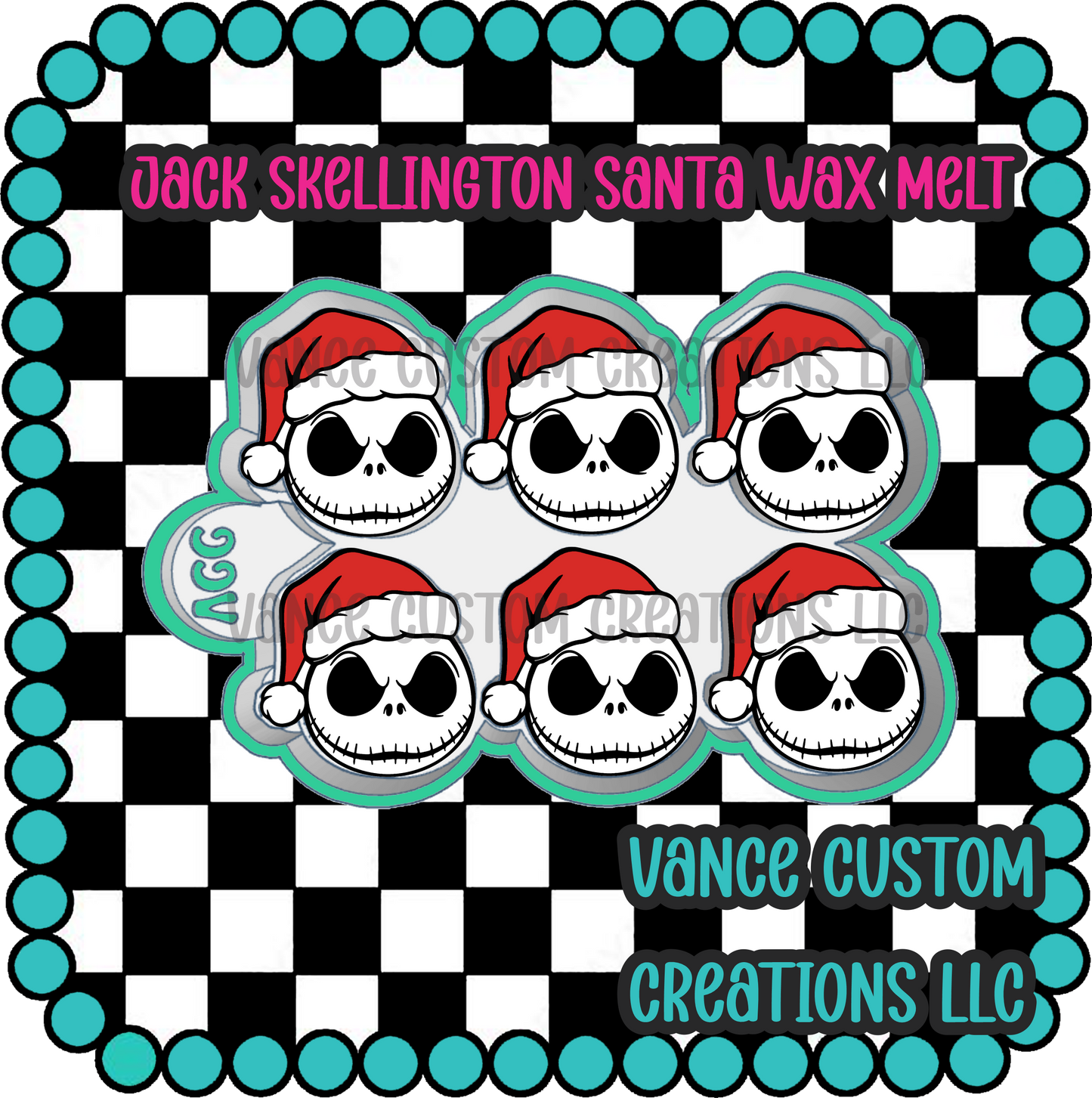 Jack Skellington Santa Wax Melt Mold
