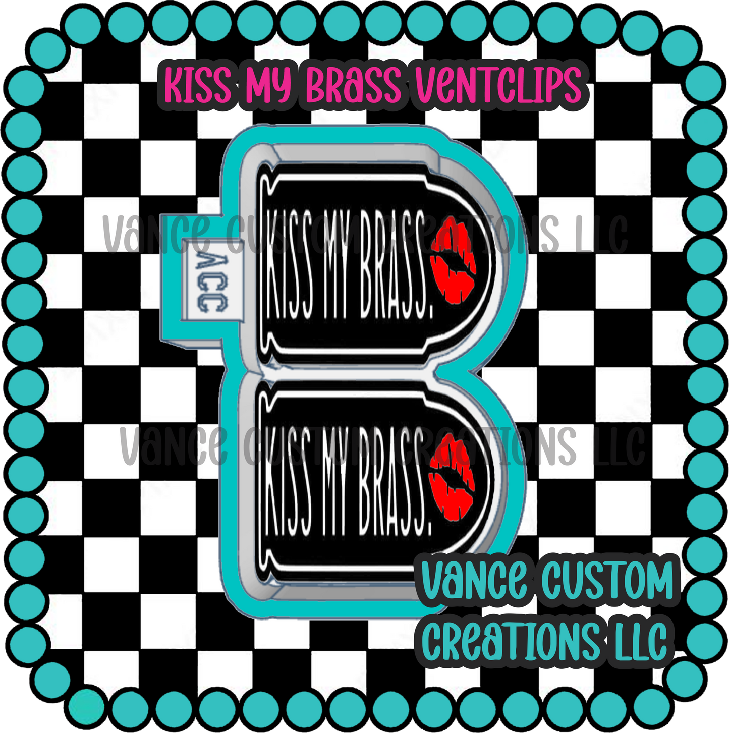 Kiss My Brass Ventclip Freshie Mold