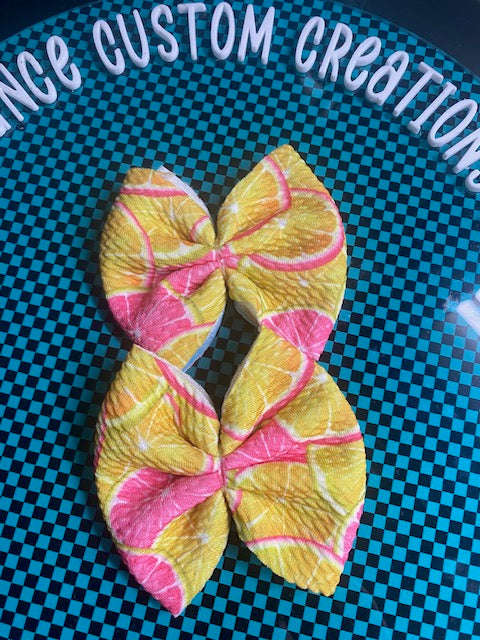 Lemons Freshie Bow