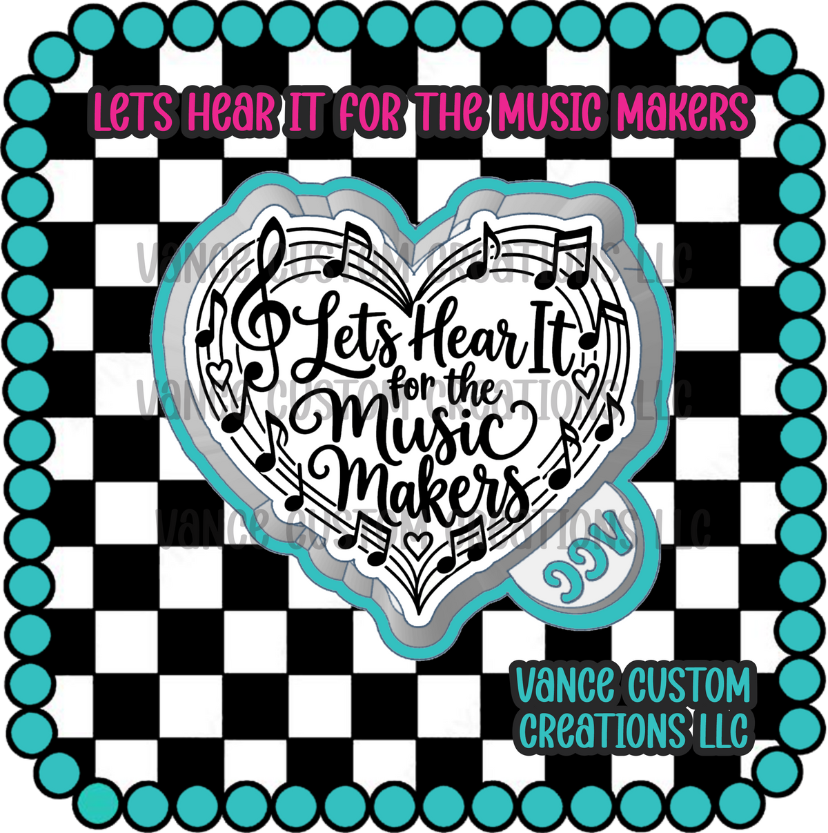 Lets Hear It For The Music Makers Freshie Mold