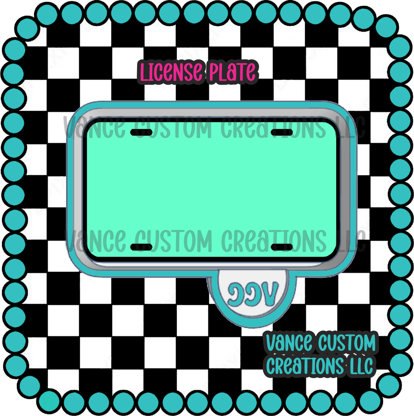 License Plate Freshie Mold