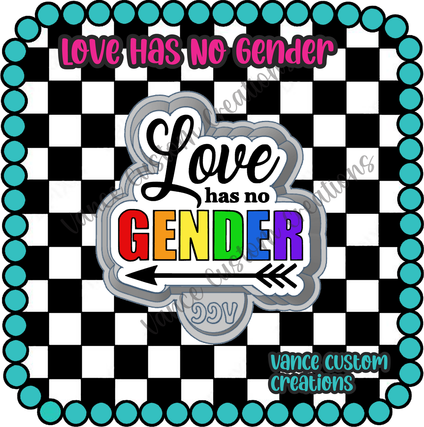 Love Has No Gender Freshie Mold