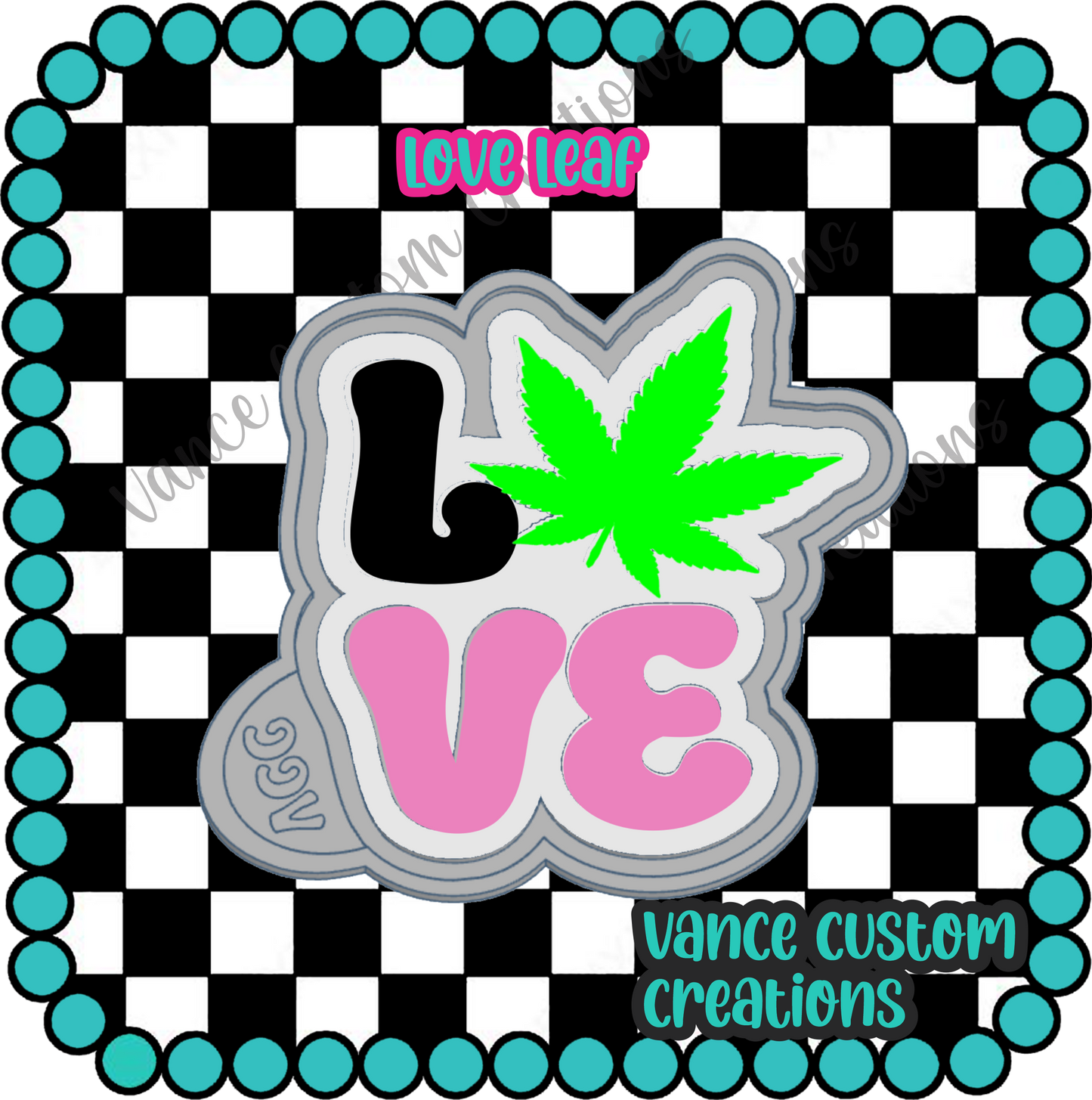 Love Leaf Freshie Mold