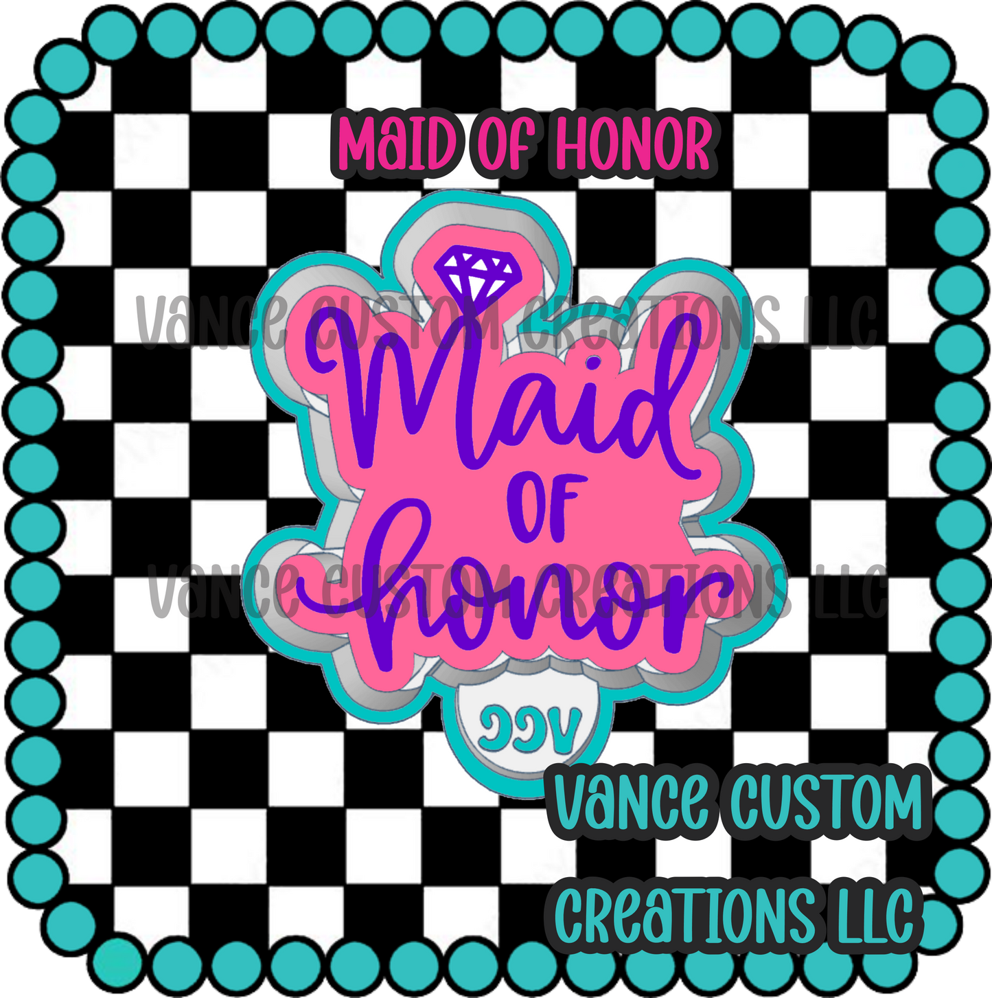 Maid of Honor Freshie Mold