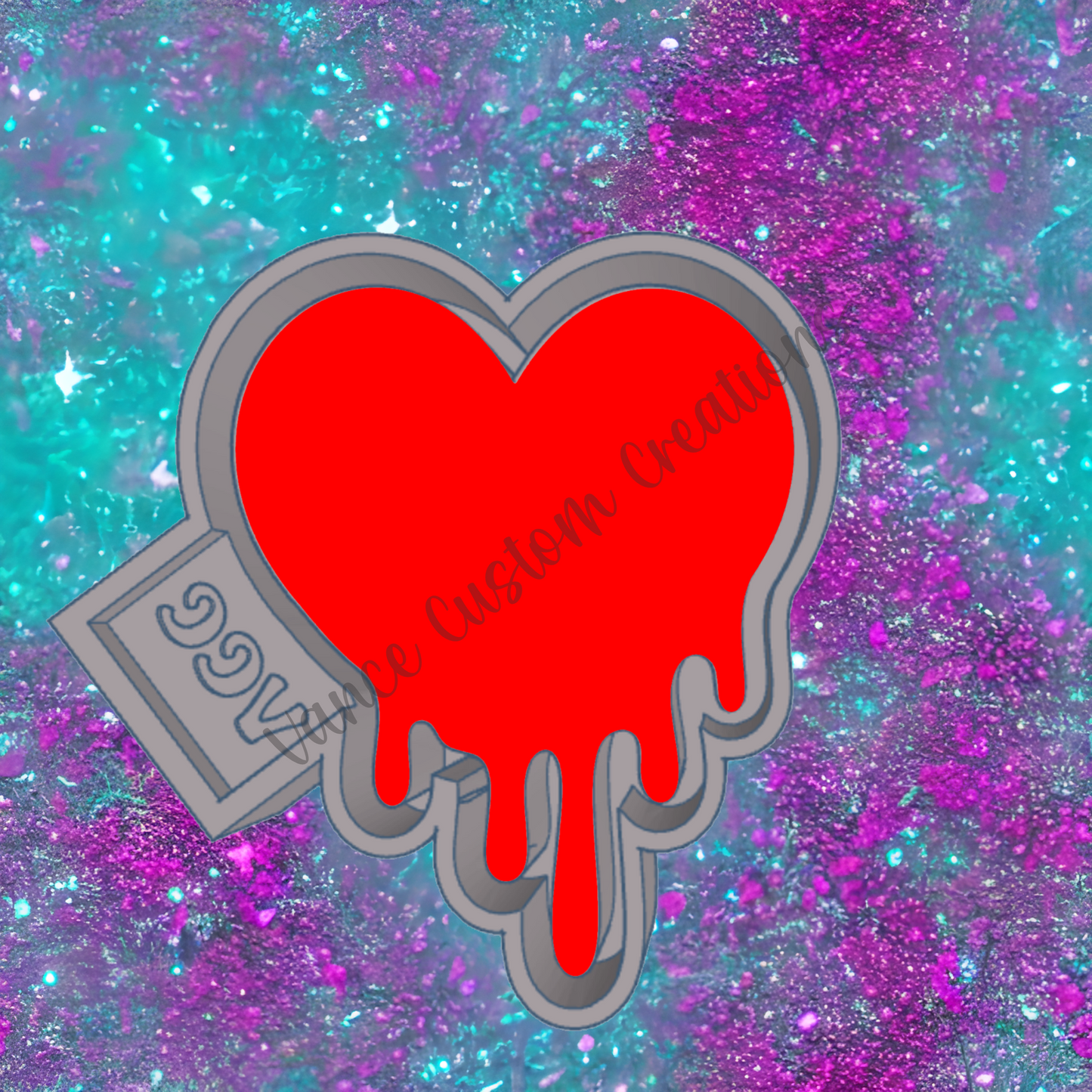 Melting Heart Freshie Mold