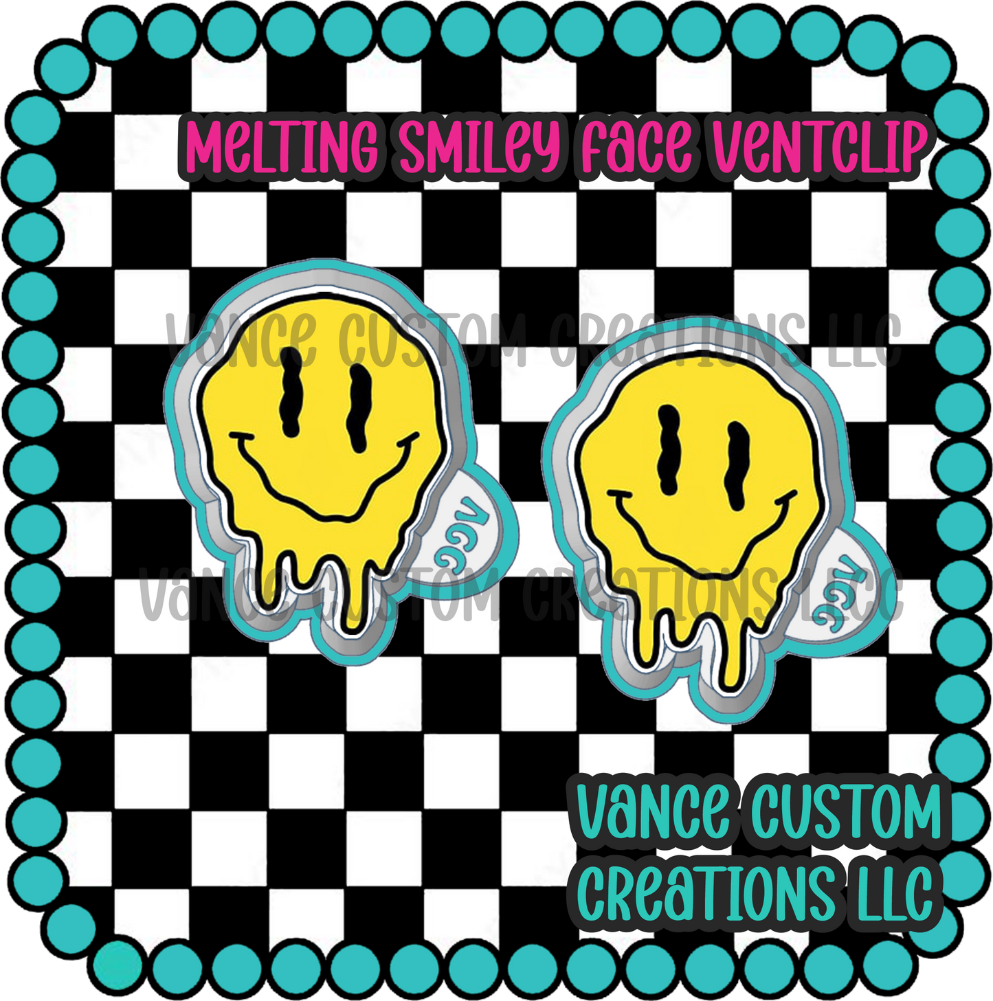 Melting Smiley Face Vent Clip Molds