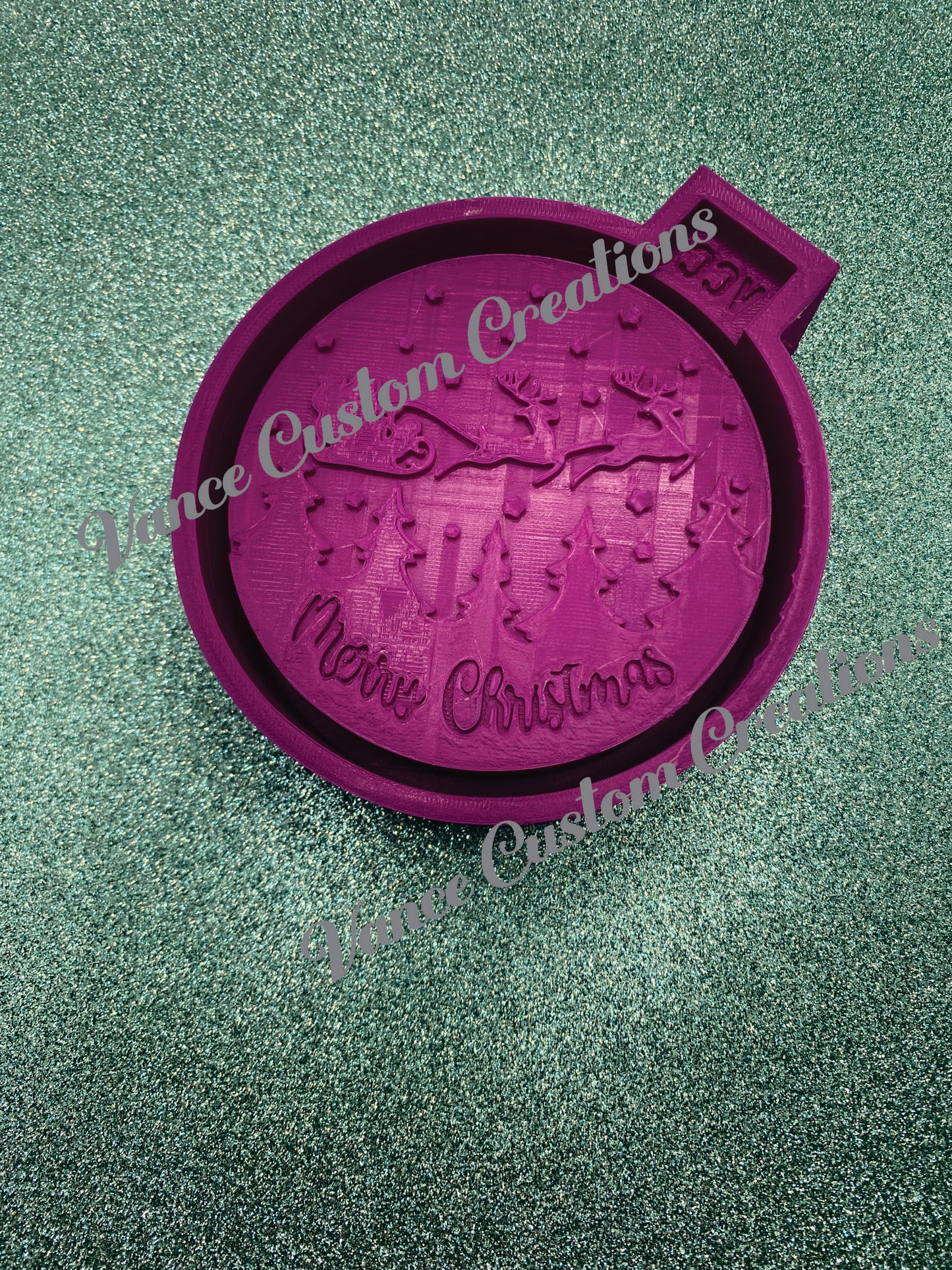 Merry Christmas Freshie Mold