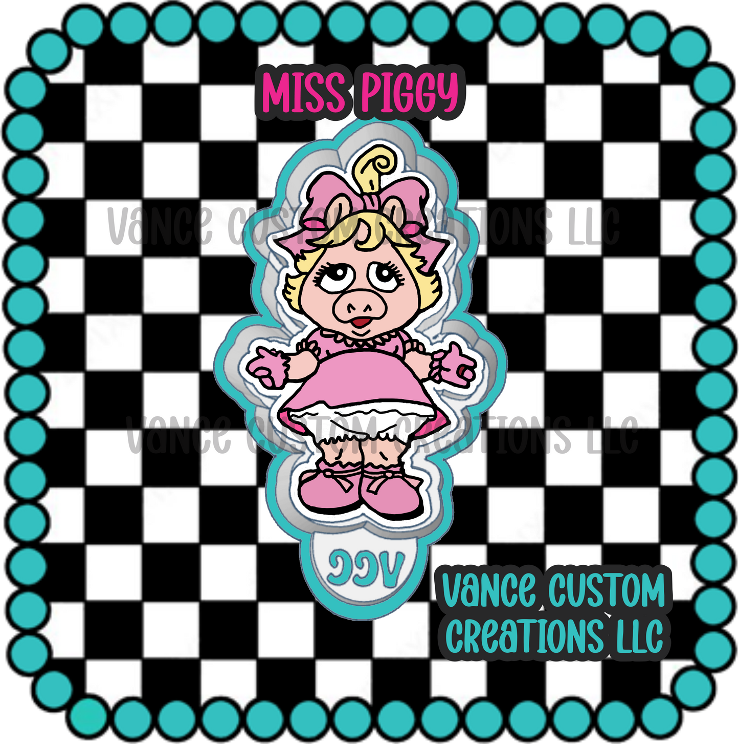 Miss Piggy Freshie Mold