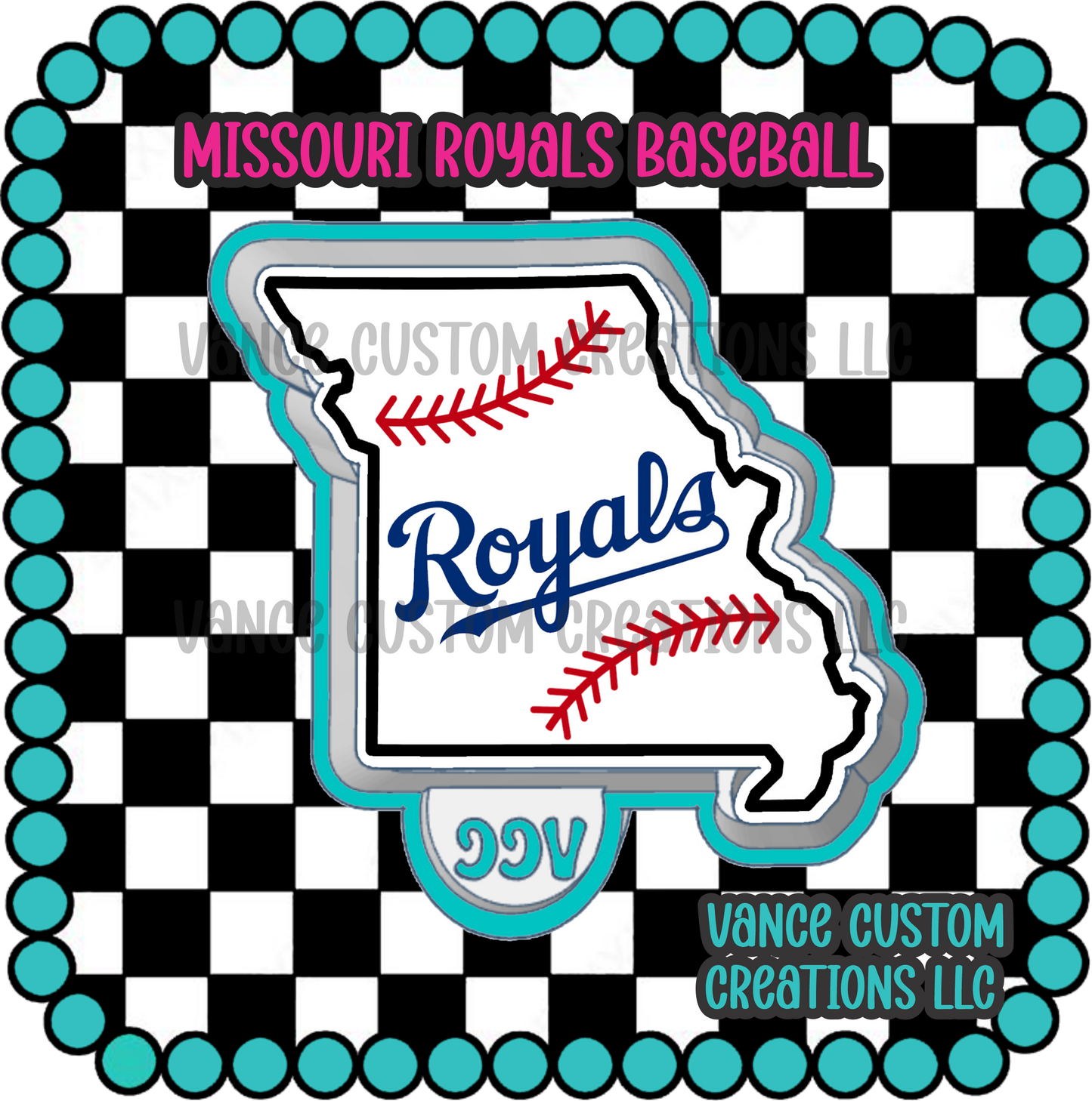 Missouri Royals Baseball Freshie Mold
