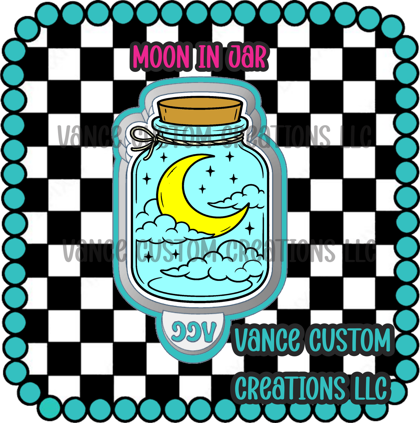 Moon in Jar Freshie Mold