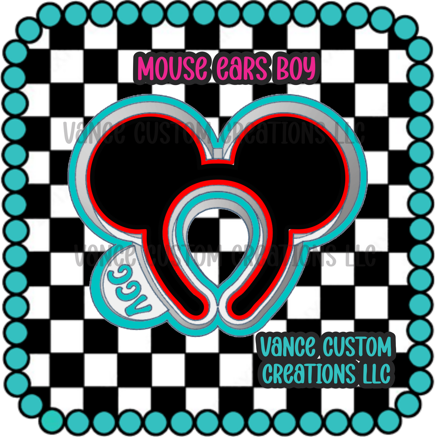 Mouse Ears Boy Freshie Mold