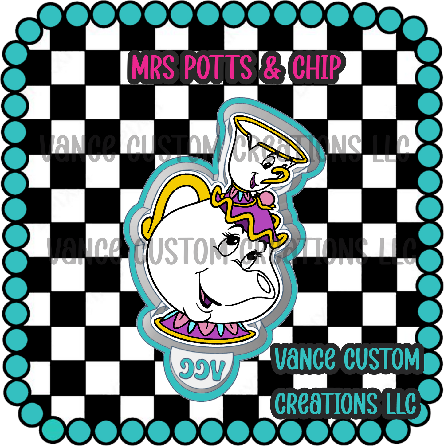 Mrs Potts & Chip Freshie Mold
