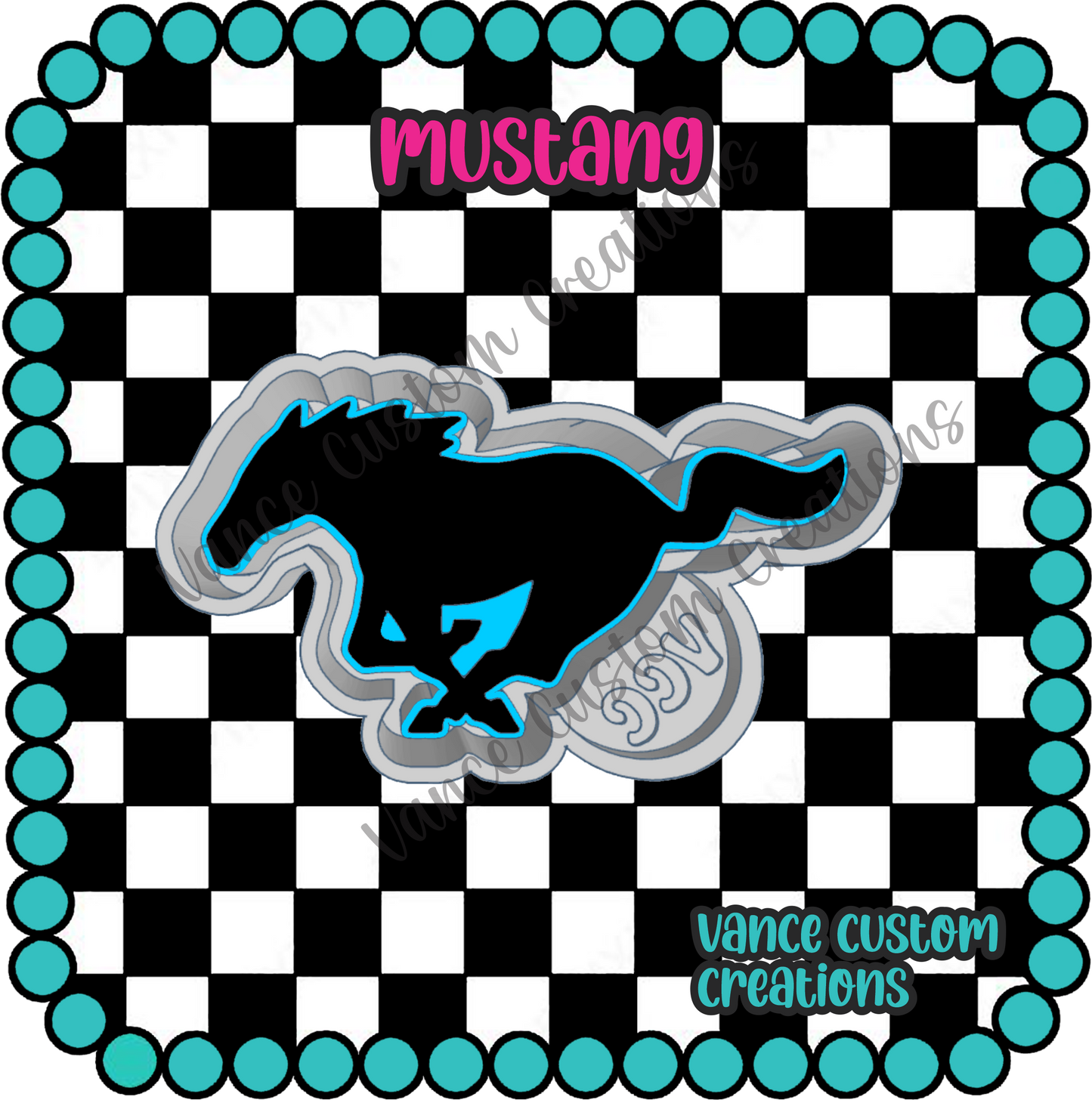 Mustang Freshie Mold