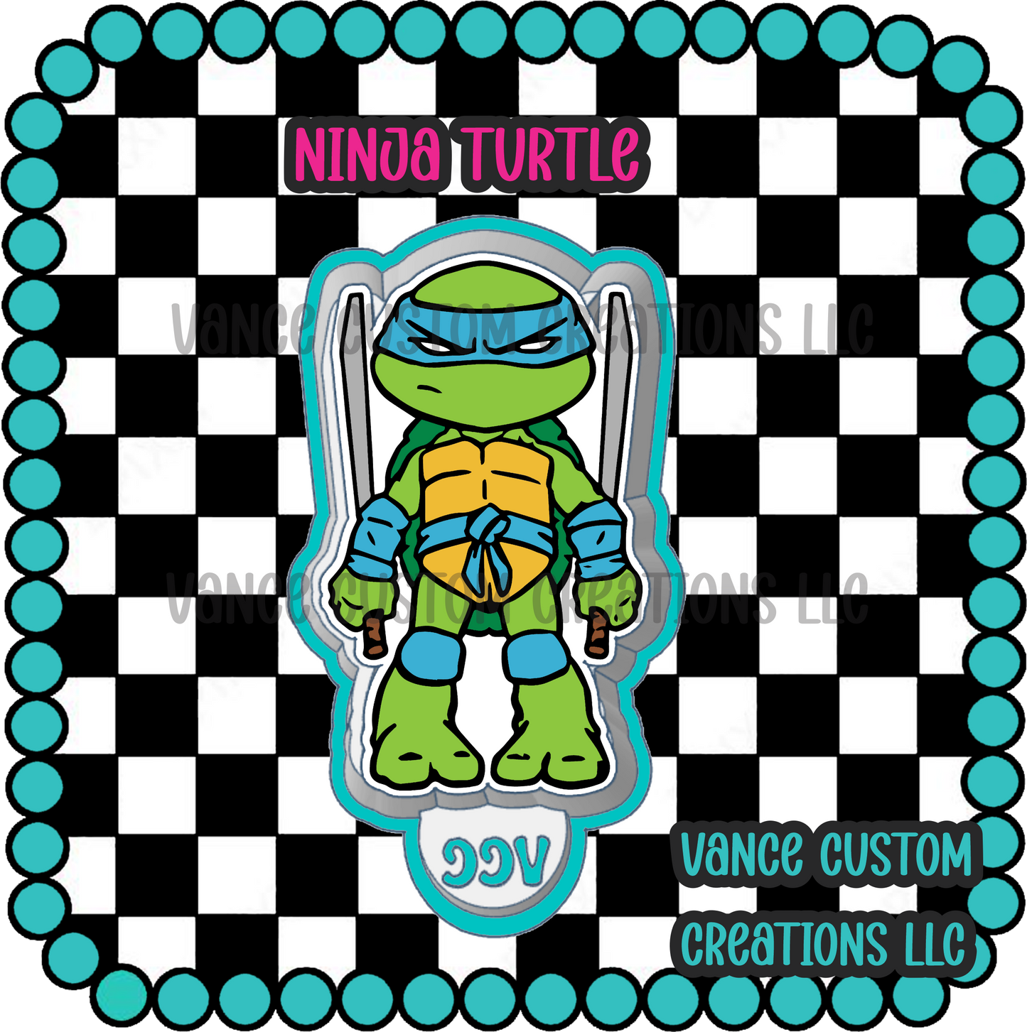 Ninja Turtle Freshie Mold