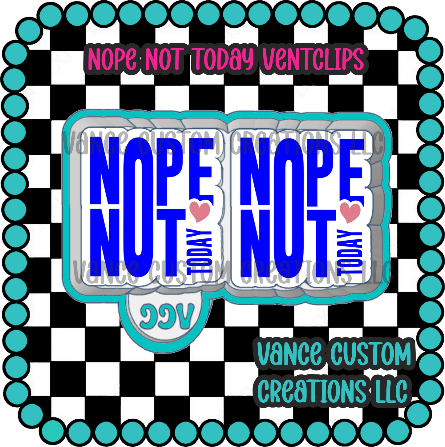 Nope Not Today Ventclip Freshie Mold