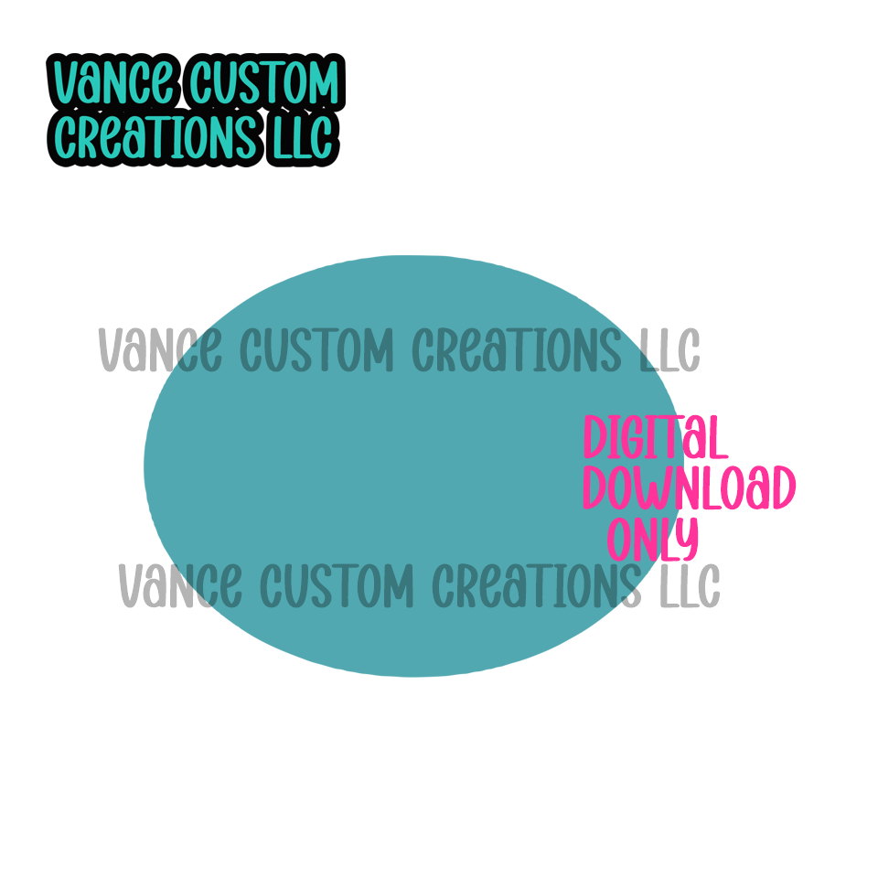 Oval Cardstock SVG