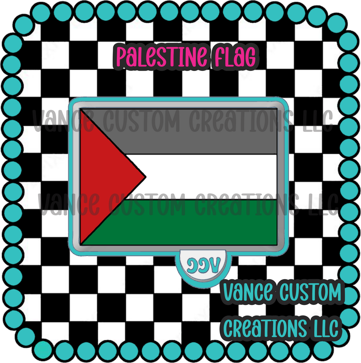Palestine Flag Freshie Mold