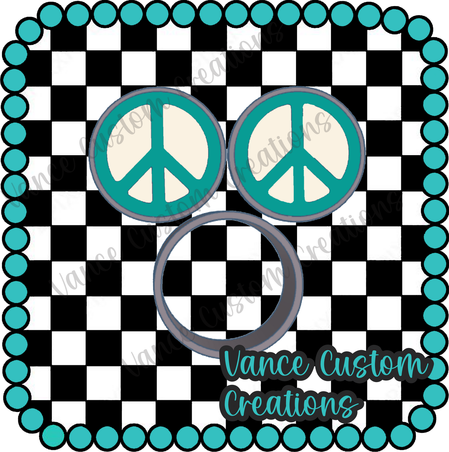 Peace Sign Bath Bomb Mold