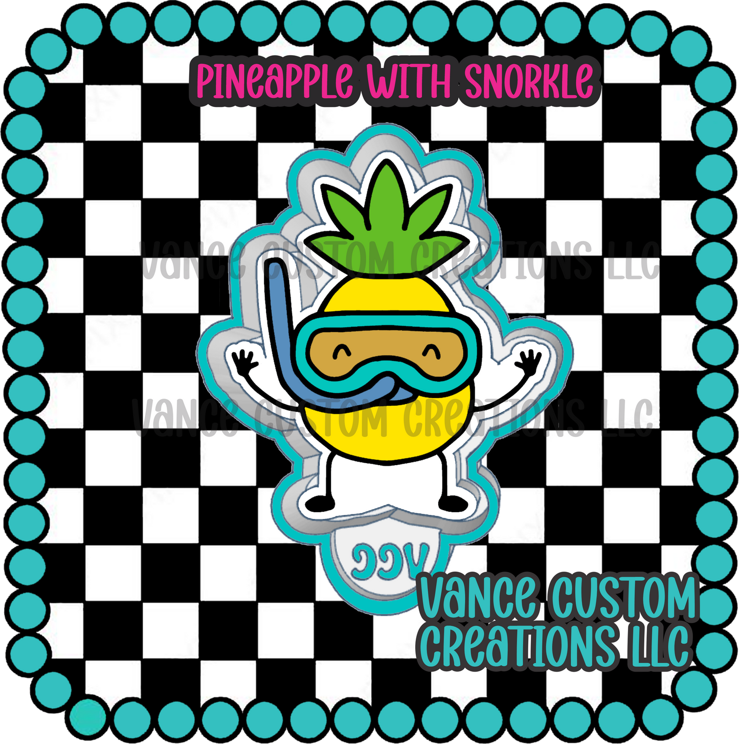 Pineapple with Snorkel Freshie Mold
