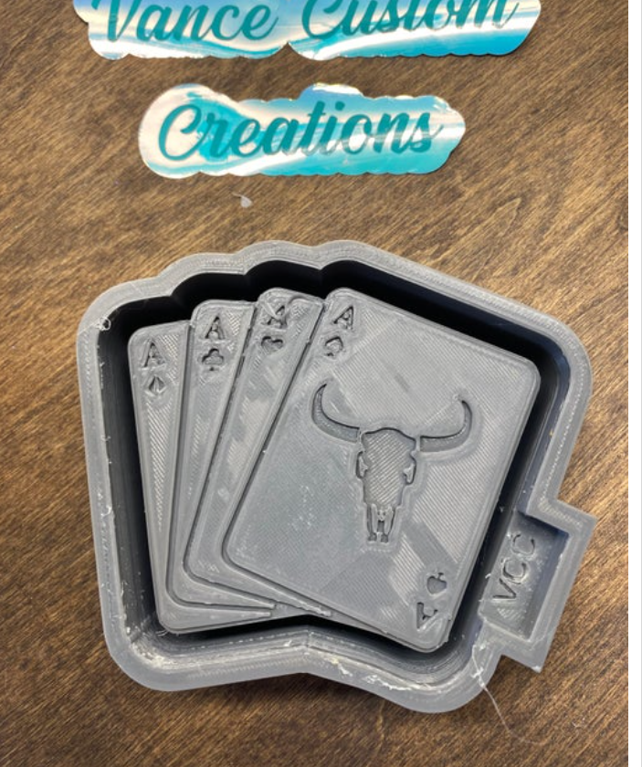 Playing Cards Freshie Mold