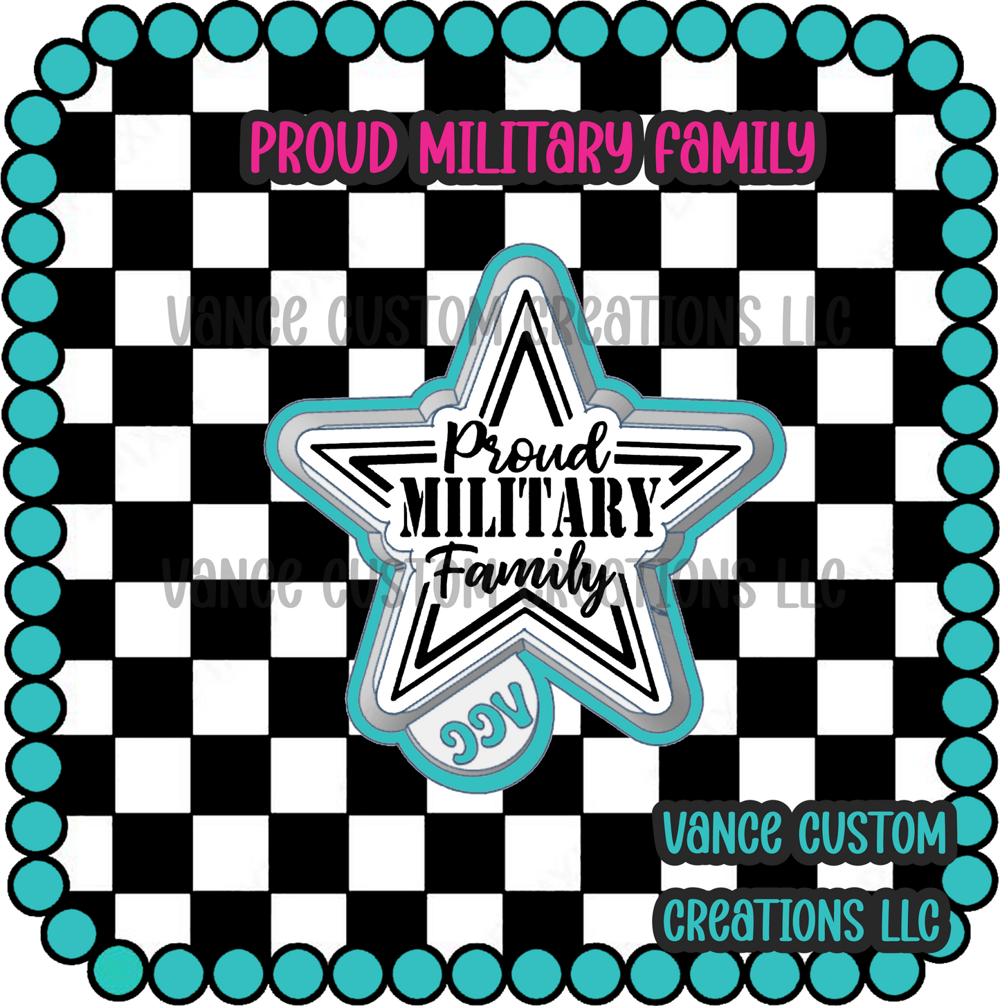 Proud Military Family Freshie Mold