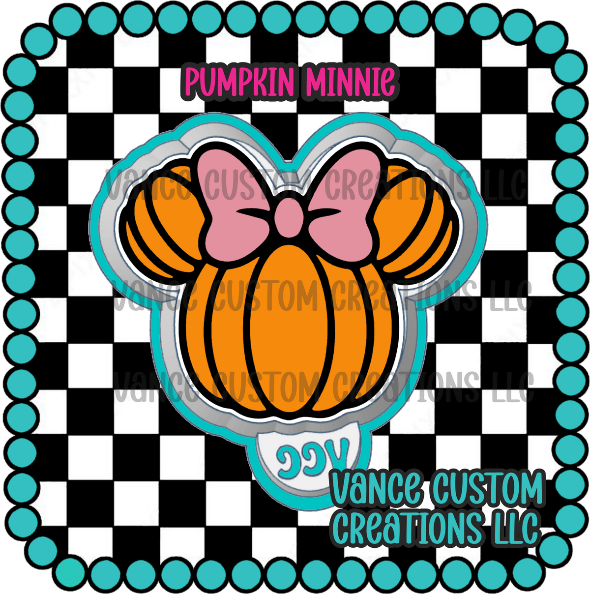 Pumpkin Minnie Freshie Mold