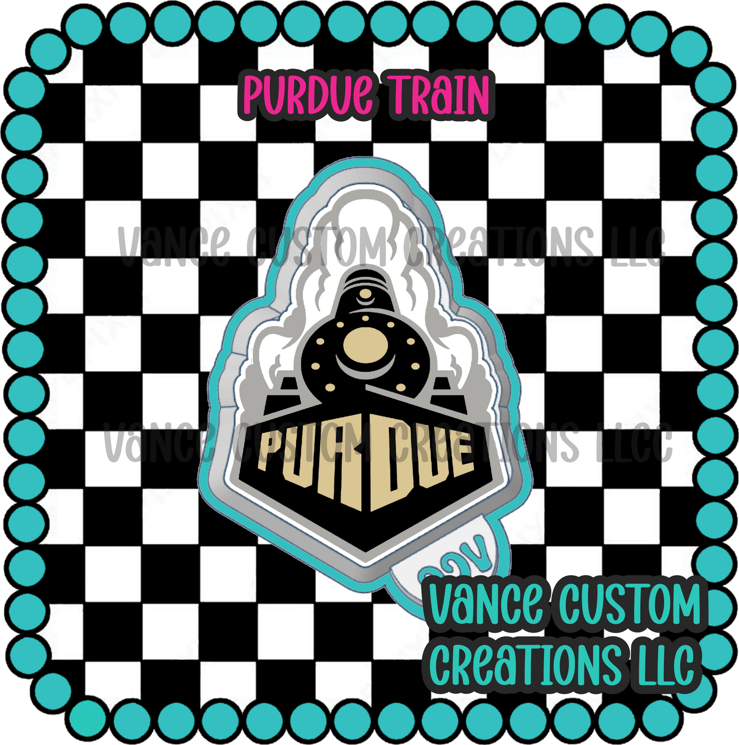 Purdue Train Freshie Mold