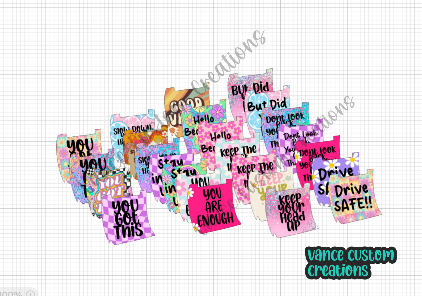 Rearview Mirror Cardstock Grab Bag
