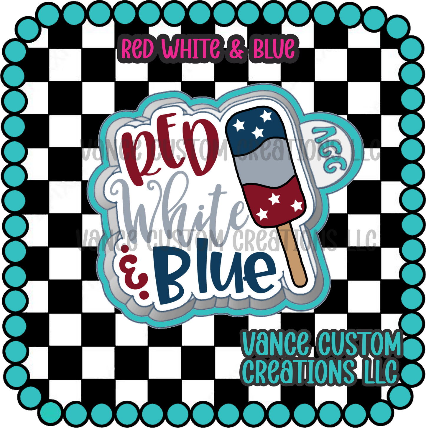 Red White & Blue Freshie Mold