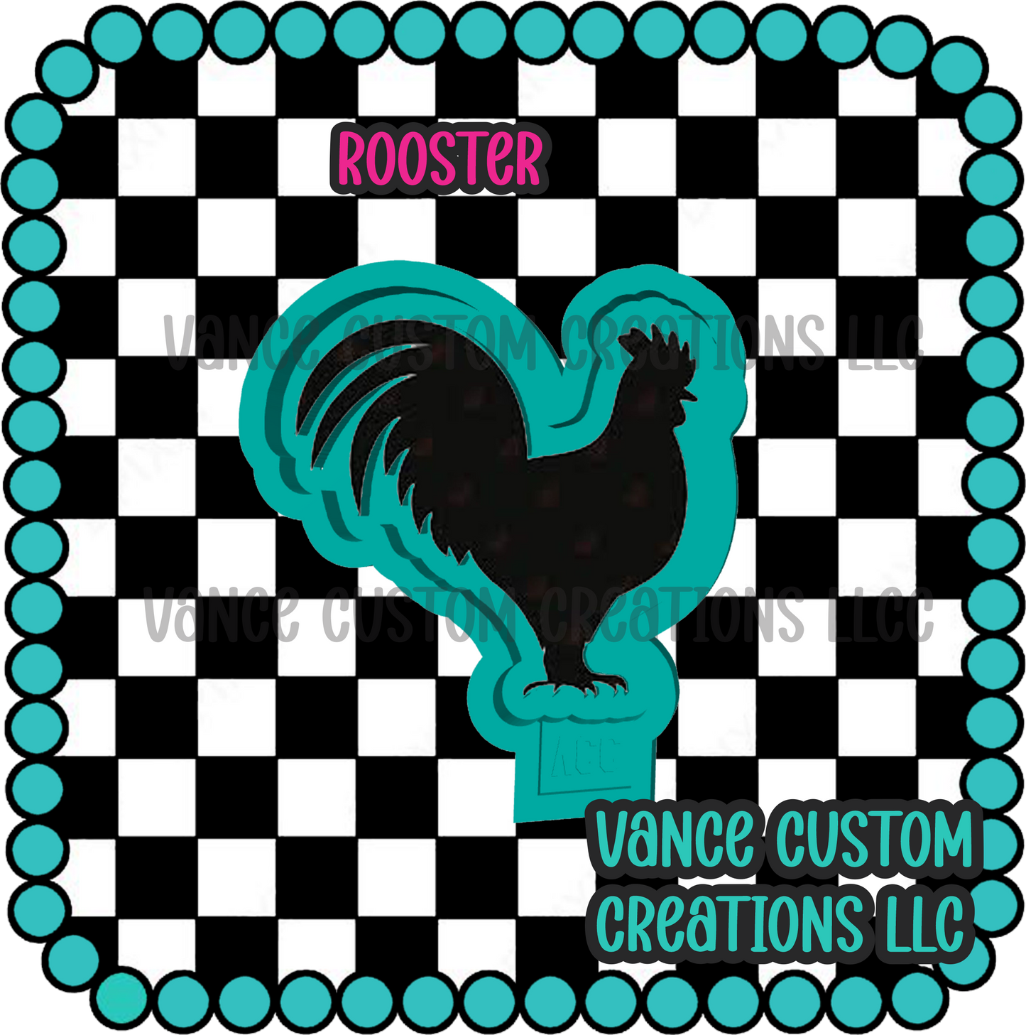 Rooster Freshie Mold