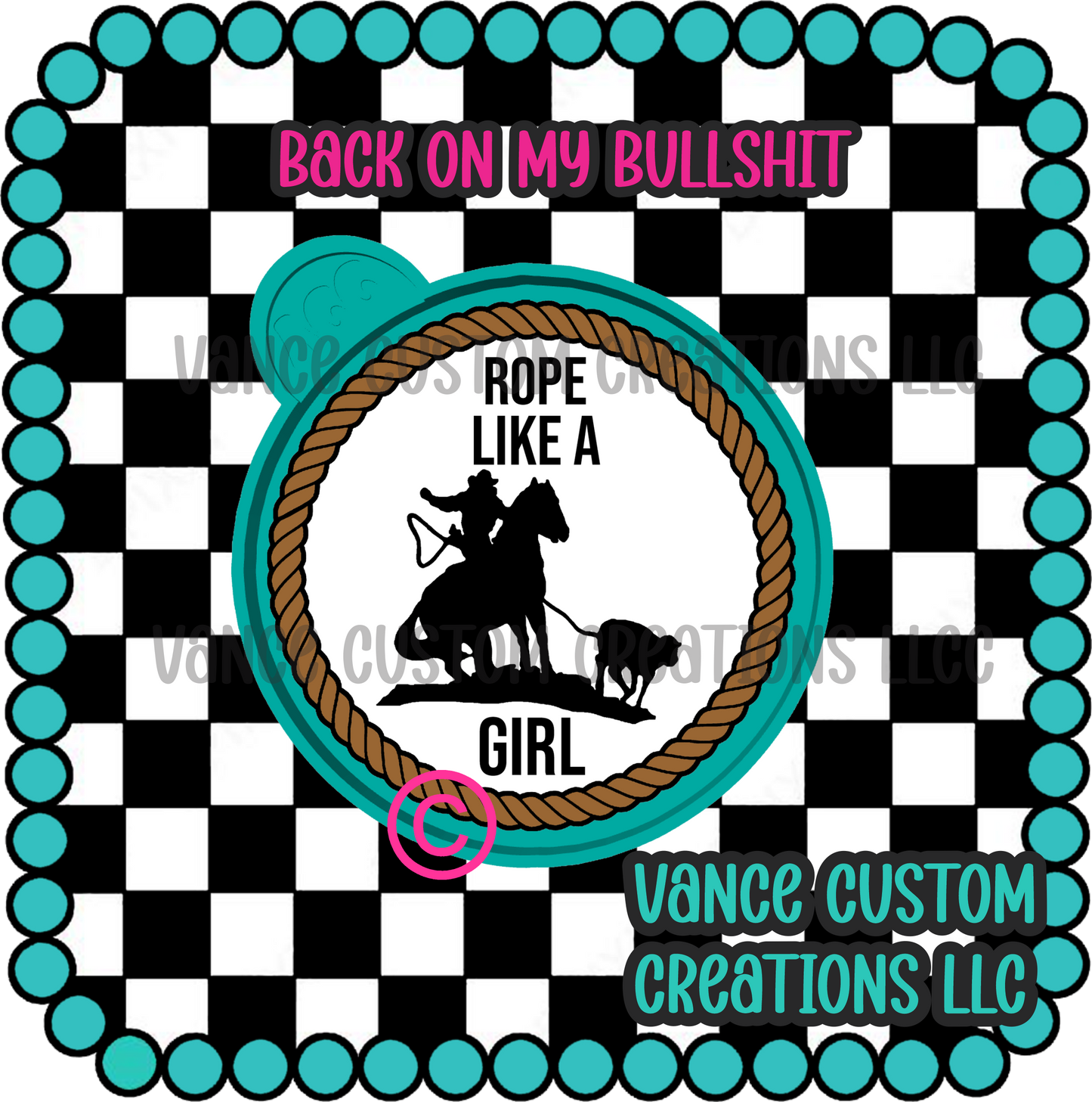 Rope Like A Girl Freshie Mold