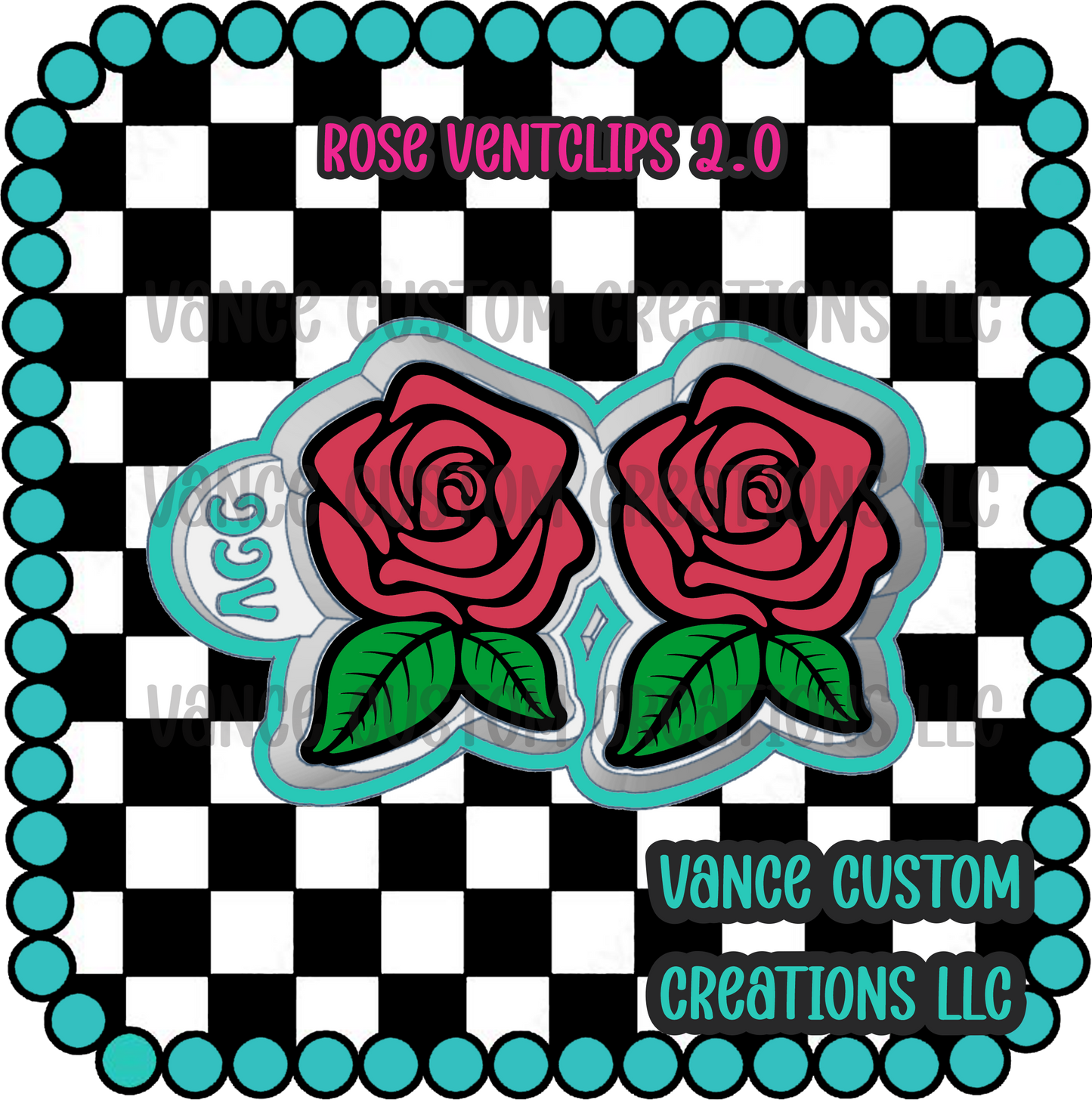 Rose Ventclips 2.0 Freshie Mold