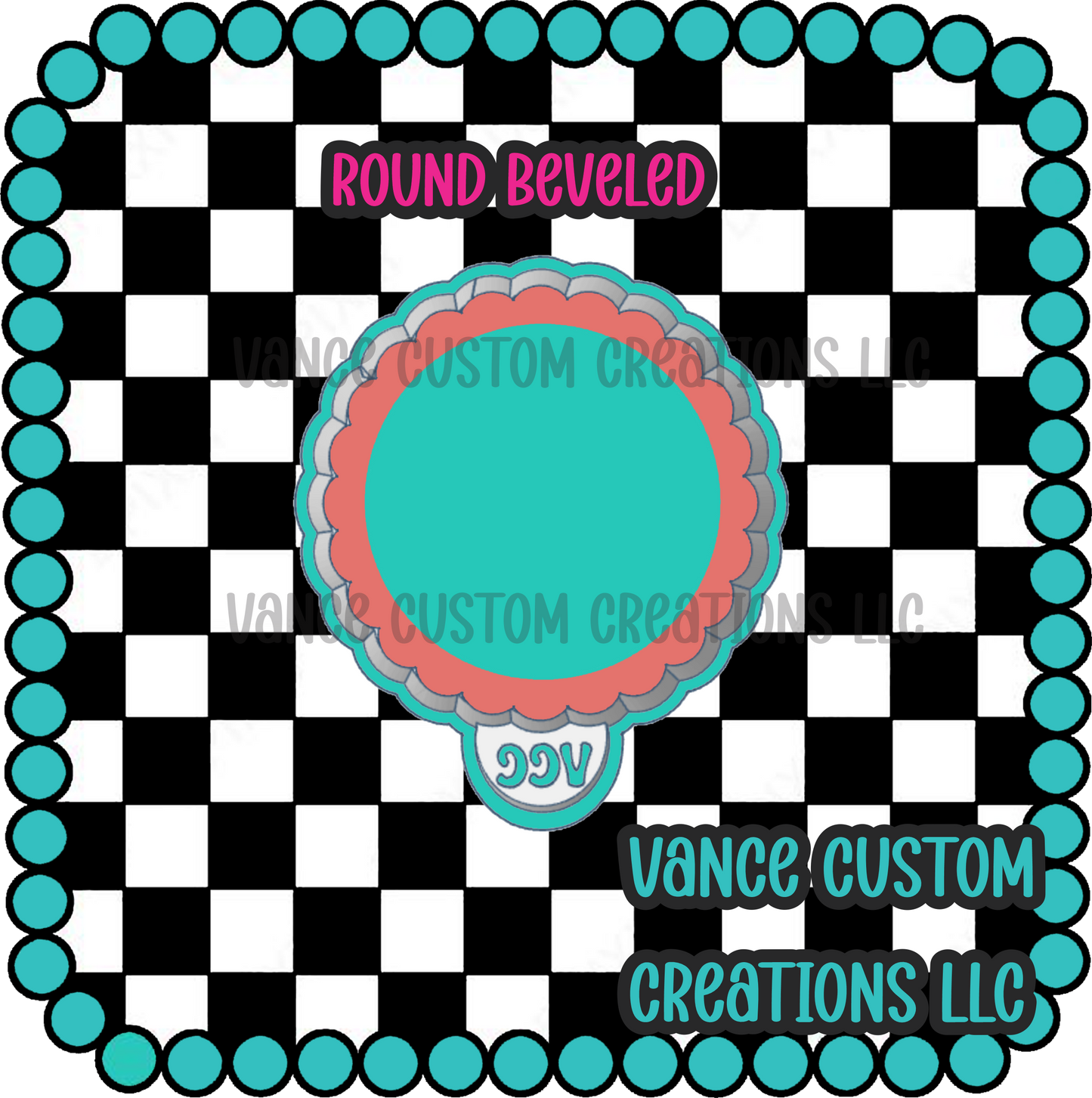 Round Beveled Freshie Mold