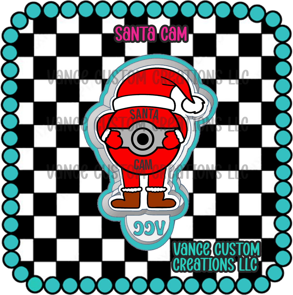 Santa Cam Freshie Mold