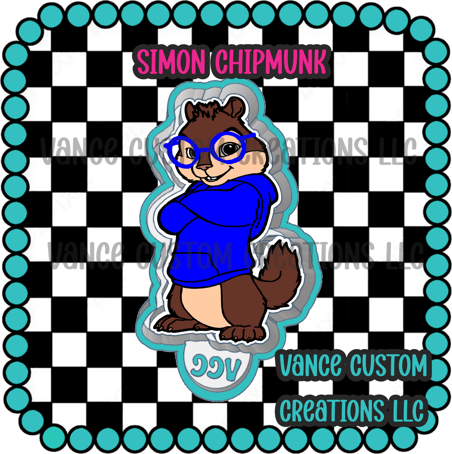 Simon Chipmunk Freshie Mold