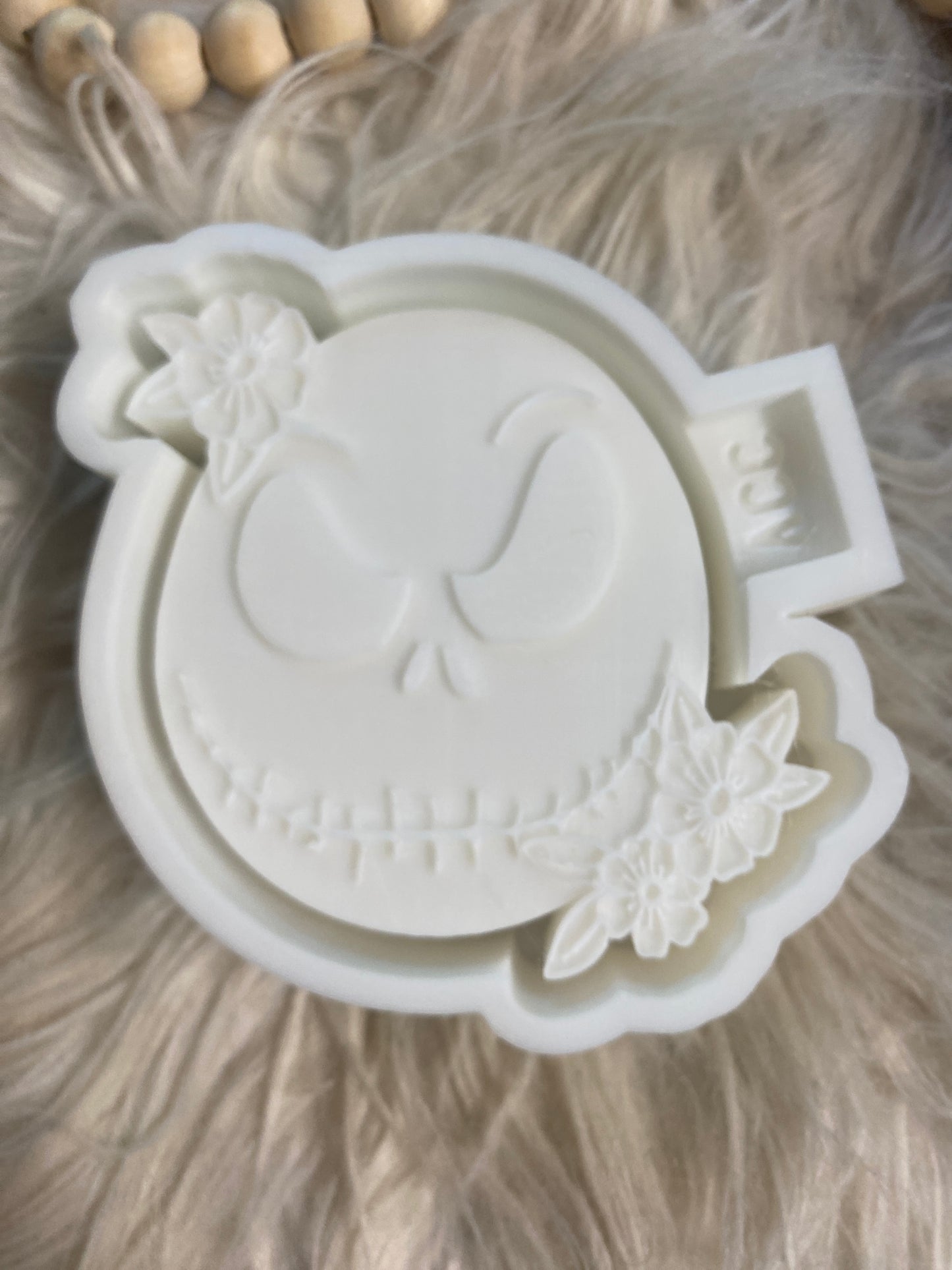 Skellington with Flowers Freshie Mold