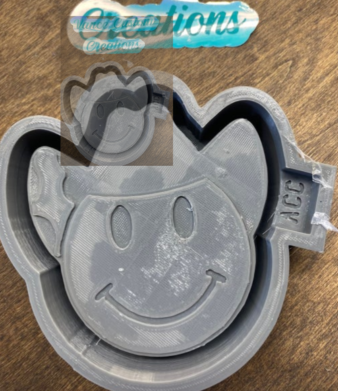 Smiley Face Cowboy Hat Freshie Mold