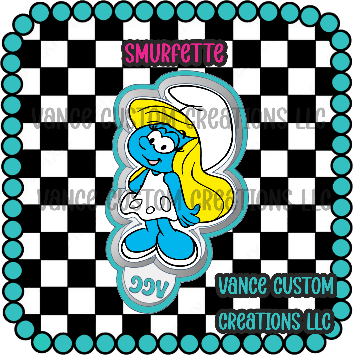 Smurfette Freshie Mold