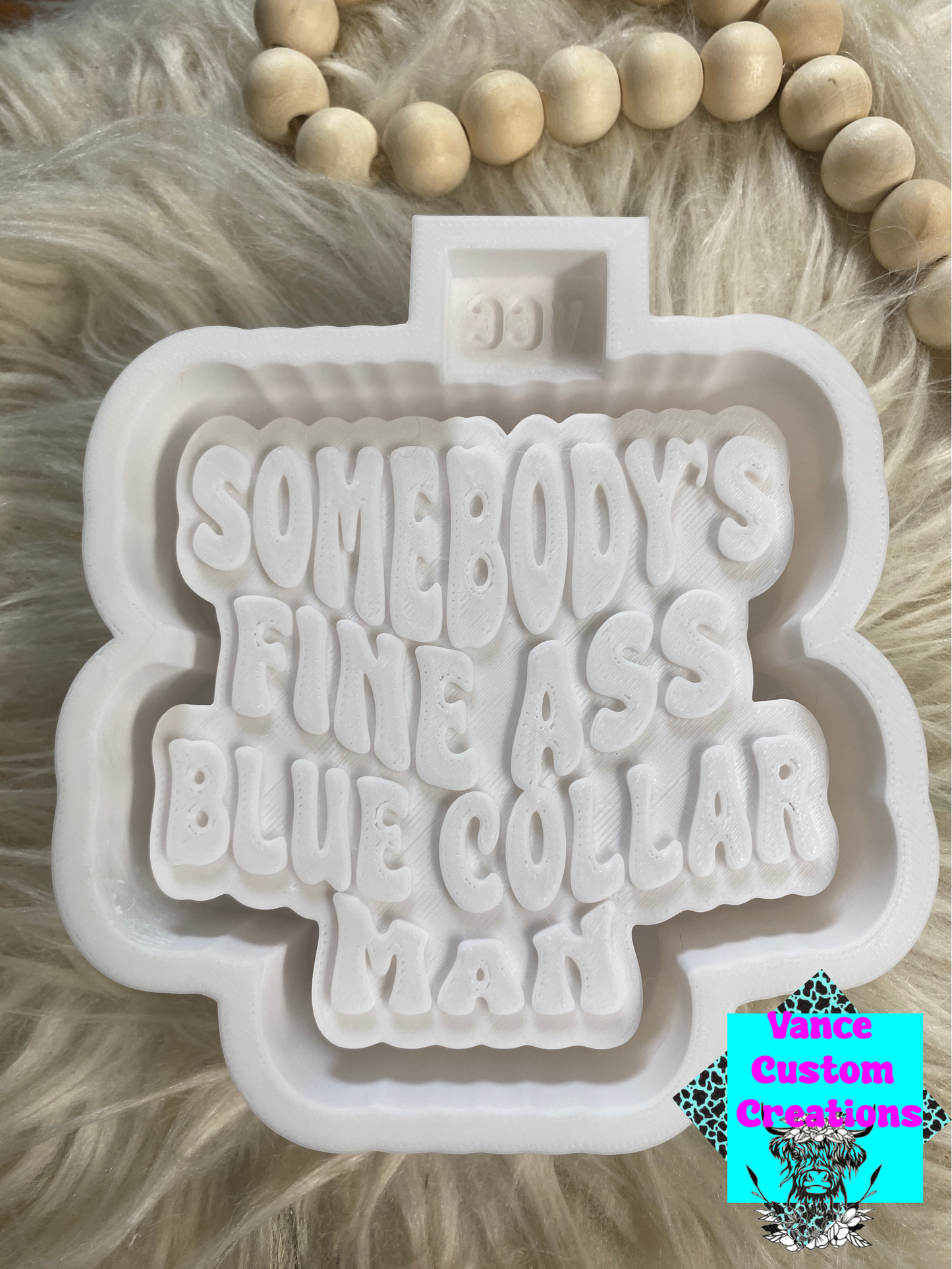 Somebody's Fine Ass Blue Collar Man Freshie Mold
