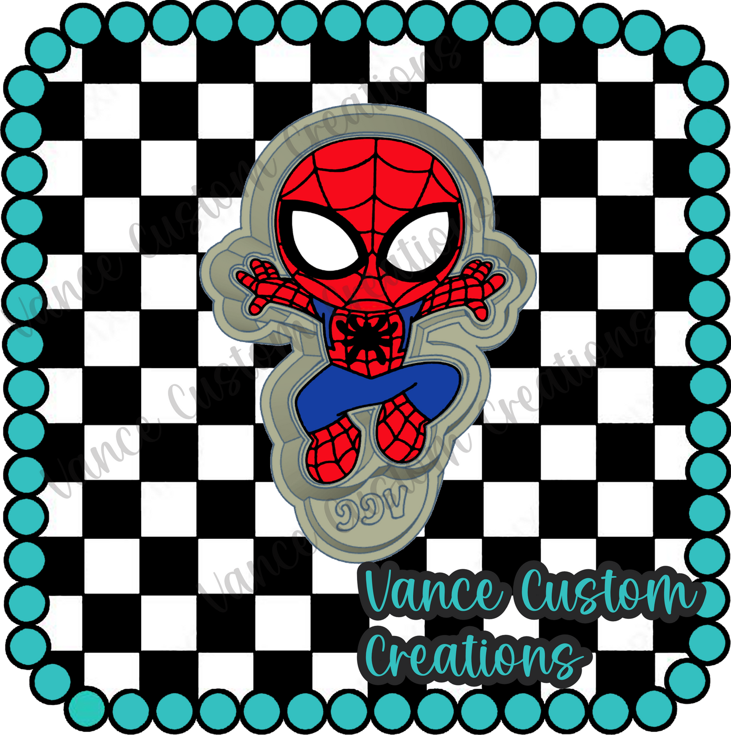 Spiderman Freshie Mold
