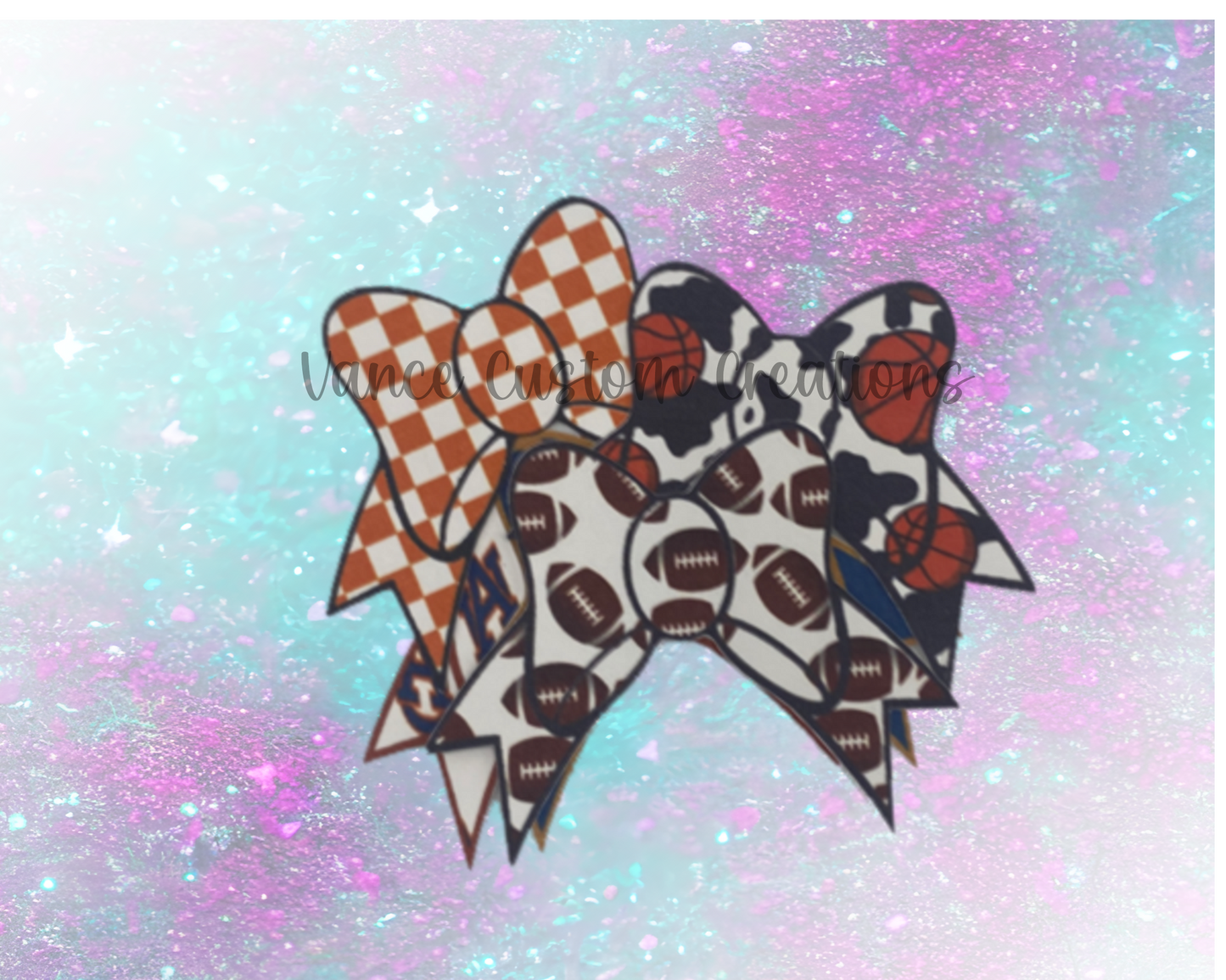 Sports Bow Cardstock Grab Bag