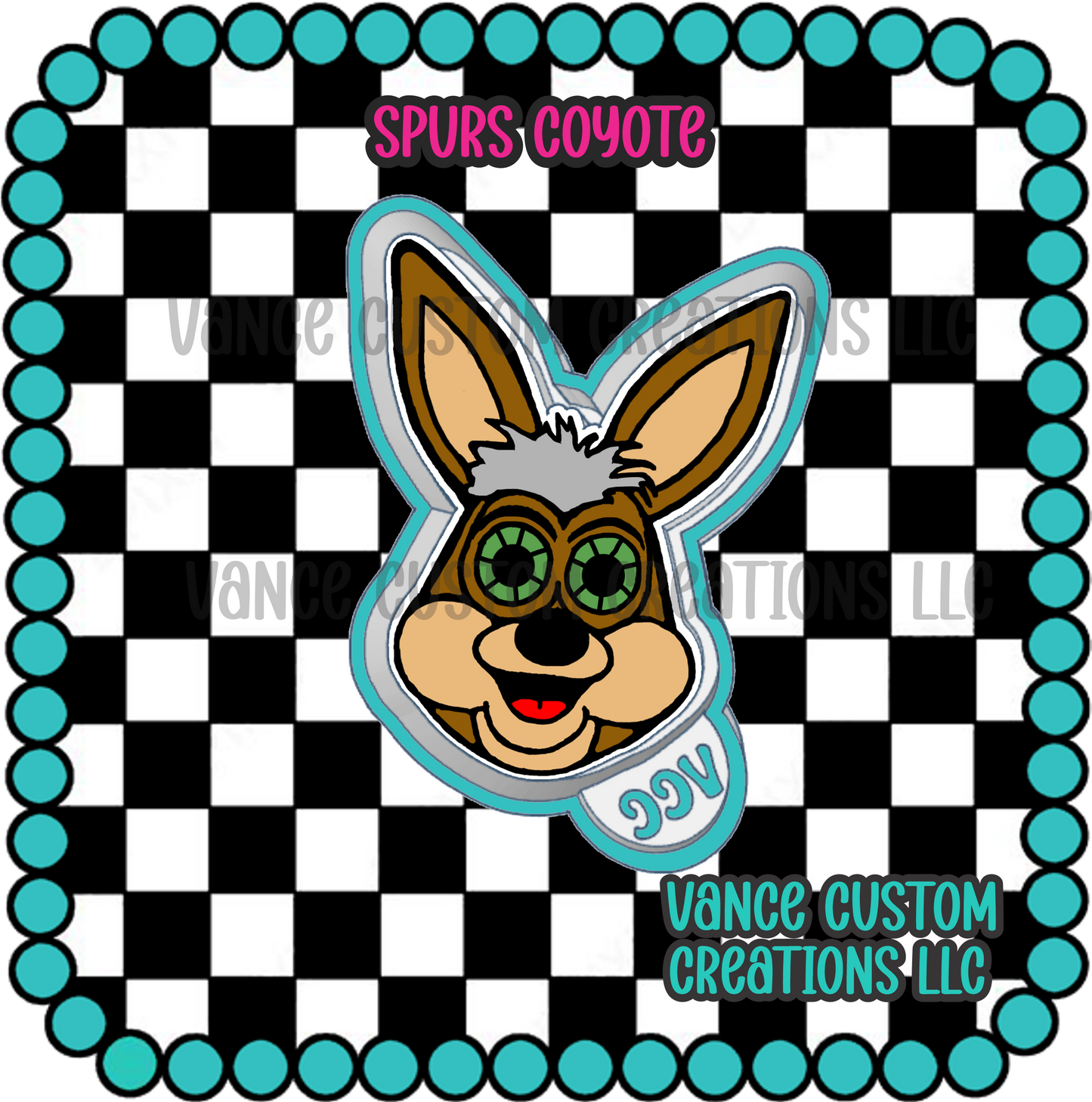 Spurs Coyote Freshie Mold