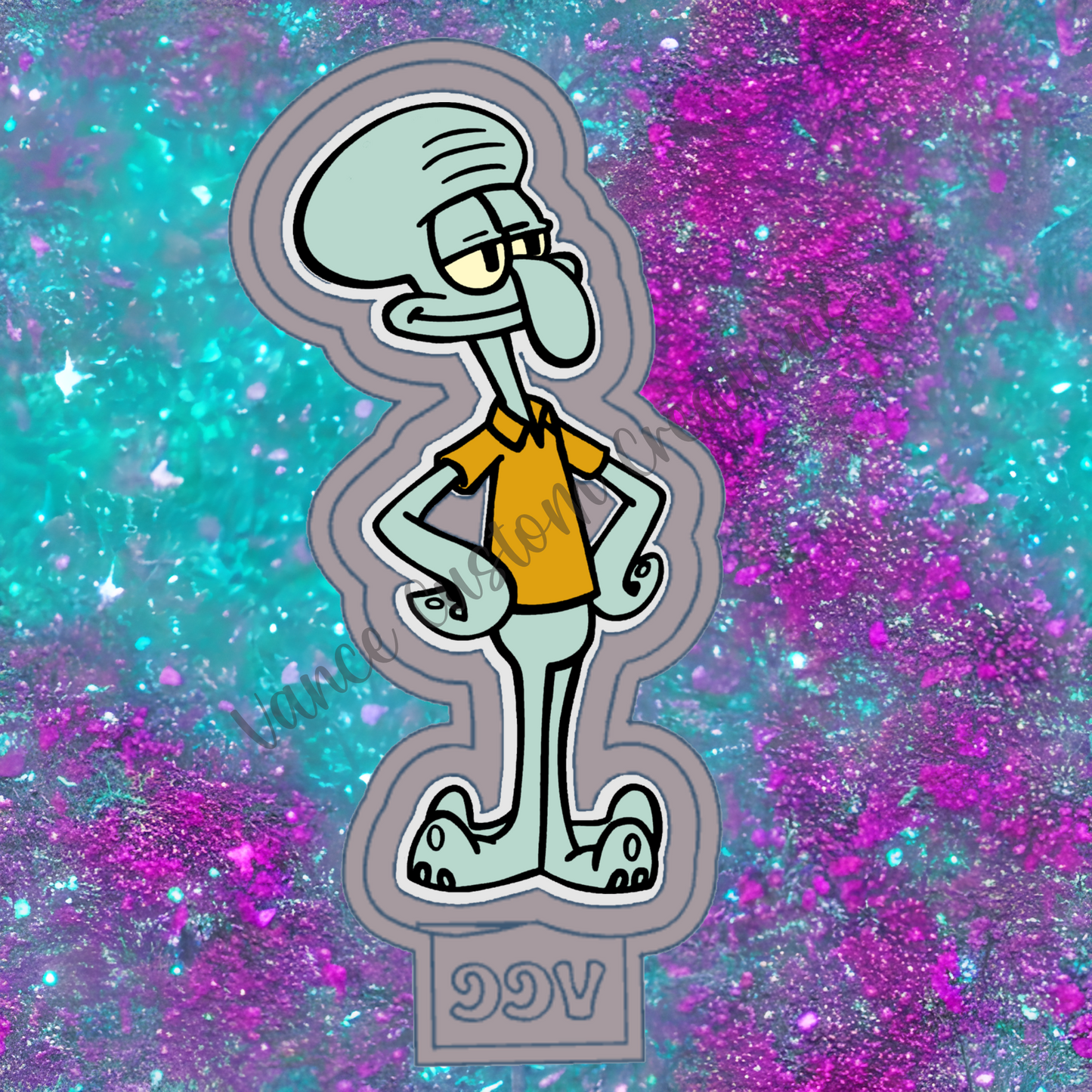 Squidward Freshie Mold