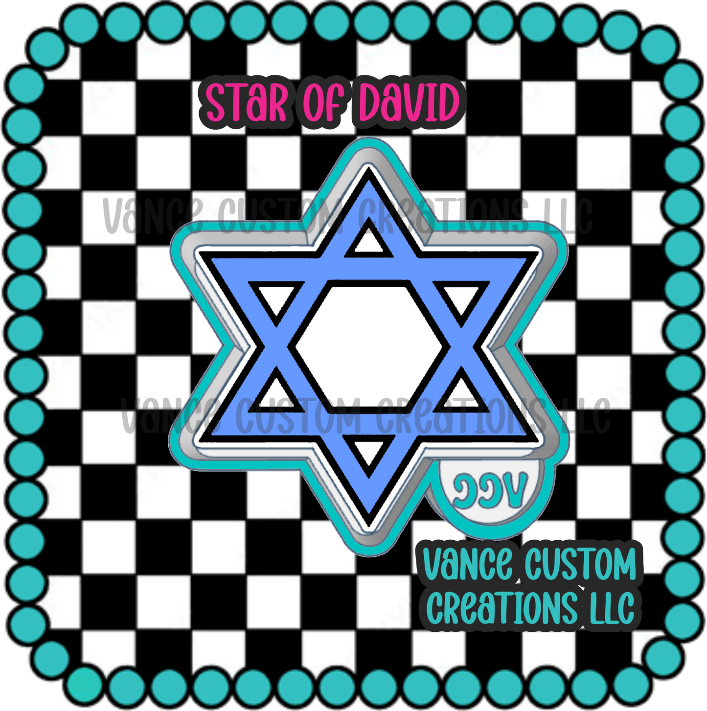 Star of David Freshie Mold