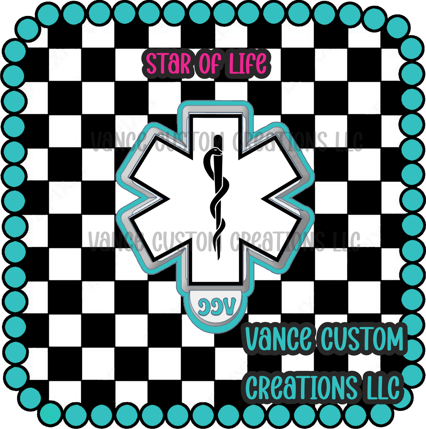 Star of Life Freshie Mold