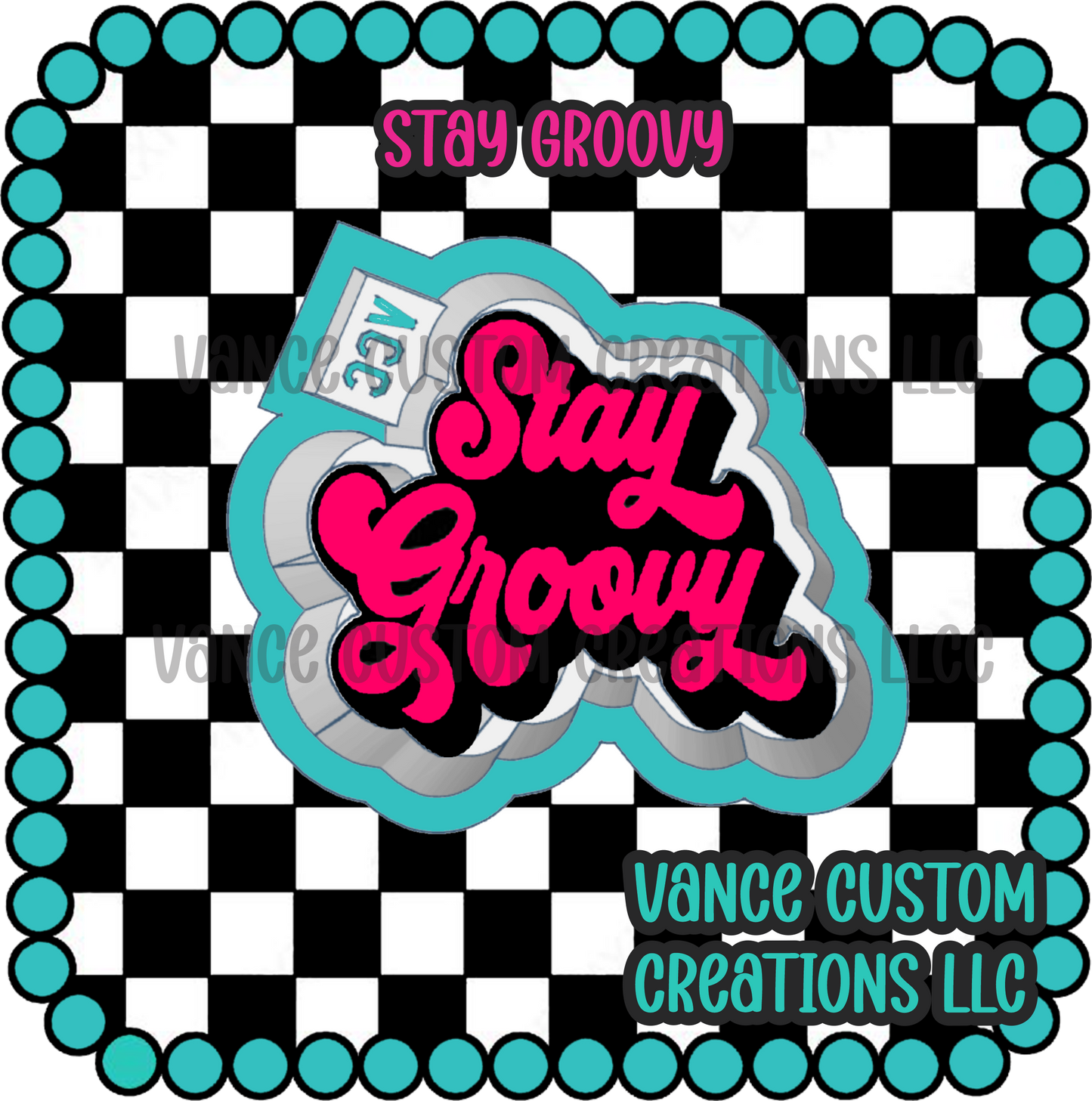 Stay Groovy Freshie Mold